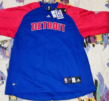 Баскетбольная футболка, джерси Adidas NBA Detroit Pistons, длинный рукав, размер. . фото 2