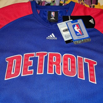 Баскетбольная футболка, джерси Adidas NBA Detroit Pistons, длинный рукав, размер. . фото 5