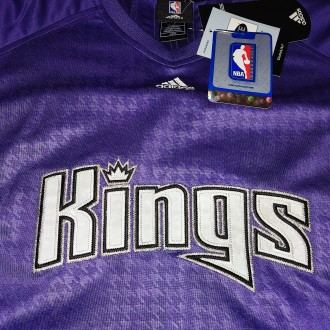 Баскетбольная футболка, джерси Adidas NBA Sacramento Kings, размер-L, длина-77см. . фото 4
