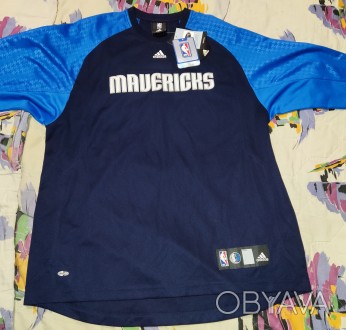Баскетбольная футболка, джерси Adidas NBA Dallas Mavericks, размер-L, длина-80см. . фото 1
