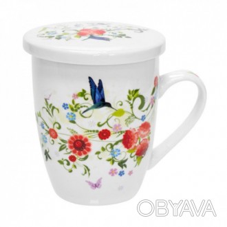 Чашка заварочная Keramia Цветочный сад 21-279-002 (360мл). . фото 1