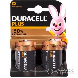 Батарейки Duracell LR-20/MN1300 по 2 штуки на блістері, 1,5V. . фото 1