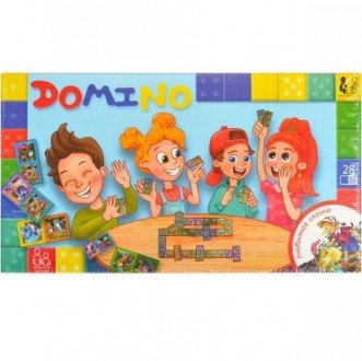 Настільна гра "Доміно" NEW, для дітей віком від 3-х років. У комплекті фішки дом. . фото 2