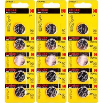 От 20 шт. Батарейка Kodak max "таблетка" CR 2025 купить дешево в интернет магазине. Одеса. фото 1 От 20 шт. Батарейка Kodak max "таблетка" CR 2025 купить дешево в интернет магазине. Одеса. фото 1