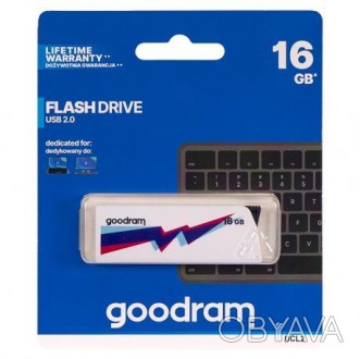 Флешка GOODRAM 16GB UCL2 White USB 2.0 920558. . фото 1