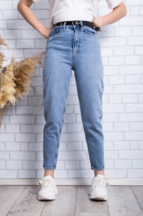 
Стильные женские джинсы, производство Турция. Крой мом, длина 7/8. Посадка высо. . фото 2