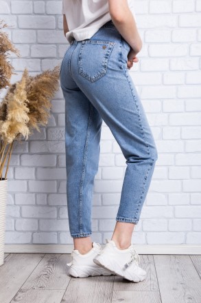 
Стильные женские джинсы, производство Турция. Крой мом, длина 7/8. Посадка высо. . фото 4