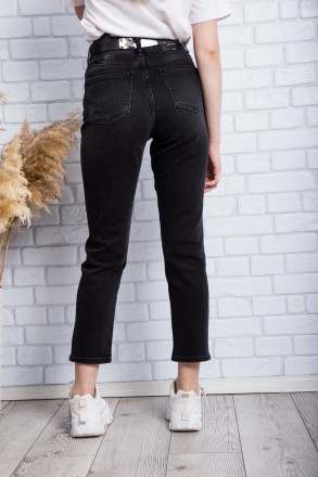 
Стильные женские джинсы мом, производство Турция. Покрой свободный, ткань плотн. . фото 4