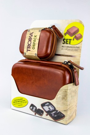 Комплект з двох органайзерів "Onpack"коричневого кольору з твердою обкладинкою т. . фото 5