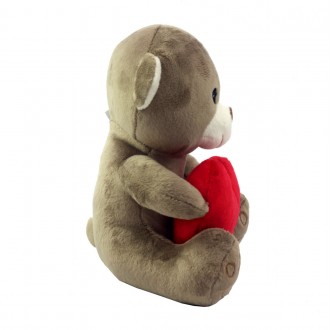 Мила душевна іграшка "Ведмедик з серцем" виконана з ніжного плюшу, м'яка і приєм. . фото 3