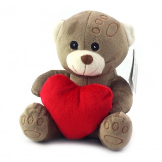 Мила душевна іграшка "Ведмедик з серцем" виконана з ніжного плюшу, м'яка і приєм. . фото 2