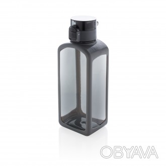 Квадратная вакуумная бутылка для воды 600мл, черная