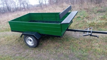 Прицеп усиленный "Шип" (2200х1250х400, для мотоблоков, откидной кузов). Киев. фото 1 Прицеп усиленный "Шип" (2200х1250х400, для мотоблоков, откидной кузов). Киев. фото 1