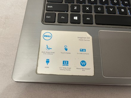 Ноутбук трансформер 2 в 1 Dell Inspiron 13 7000, Intel Core i3, без оперативної . . фото 7