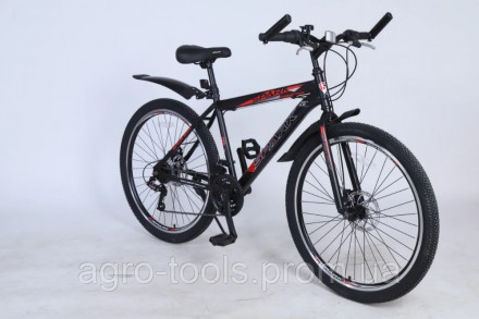 Велосипед SPARK 26" FORESTER, рама - Сталь
Цвет на выбор: чорний з червоним, чор. . фото 7