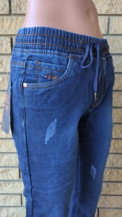 Джоггеры, джинсы с поясом на резинке зимние утепленные, на флисе, стрейчевые уни. . фото 11