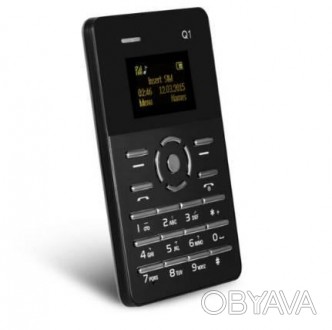 Мобильный маленький телефон Aiek Card Phone Qmart Q1