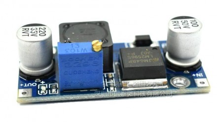 Понижающий конвертер постоянного тока построенный на базе LM2596, диапазон напря. . фото 5