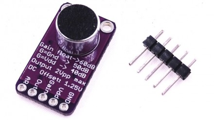 Модуль электретного микрофона MAX9814 для Arduino.
Высокочувствительный активный. . фото 2