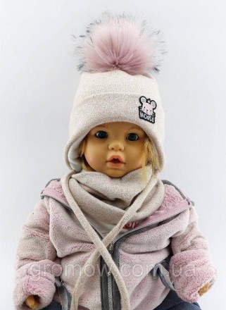 
 
Тёплая ангоровая детская шапка ЛЮРЕКС. Очень приятная, мягкая и тёплая ткань.. . фото 2