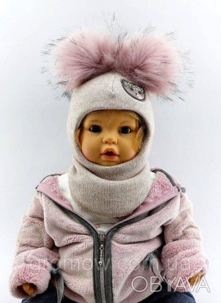 
 
Тёплая ангоровая детская шапка шлем ЛЮРЕКС. Очень приятная, мягкая и тёплая т. . фото 1