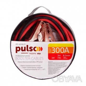 Прикуриватель аккумулятора (300 А) PULSO 3 метра (в чехле)
Пусковые провода PULS. . фото 1