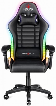 Компьютерное кресло Hell's HC-1003 LED RGB Black. Киев. фото 1 Компьютерное кресло Hell's HC-1003 LED RGB Black. Киев. фото 1