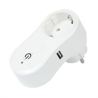  WiFi socket - Вай-Фай розетка з USB з управлінням по WiFi дозволяє дистанційно . . фото 2