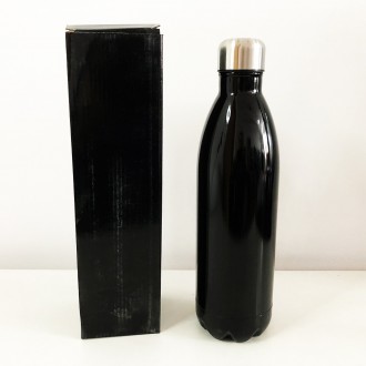 Термос UNIQUE UN-1024 1.00л. Колір чорний. Харьков. фото 1