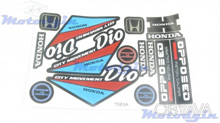 Красивые стильные наклейки японских скутеров Honda Dio набор с 14 штук, данные н. . фото 1