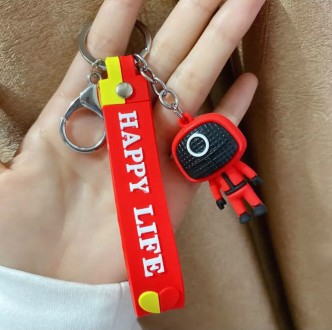 Брелок с ремешком Happy Life Игра в кальмара Рабочий 6299 круг 21.5 см. Хмельницкий. фото 1 Брелок с ремешком Happy Life Игра в кальмара Рабочий 6299 круг 21.5 см. Хмельницкий. фото 1