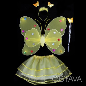 Карнавальный наряд крылья с юбкой Бабочка Карнавальный наряд крылья с юбкой Бабо. . фото 1