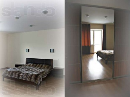 2 комнаты, с качественным ремонтом, спальня, в  комнате раскладывающийся диван, . Центр. фото 3