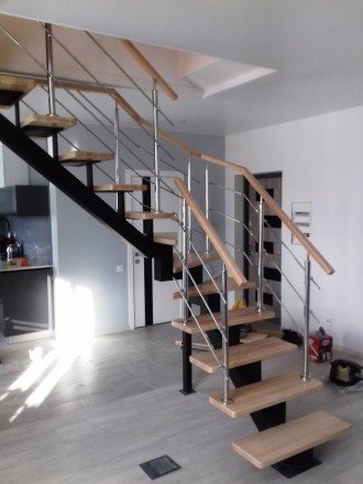 Проектируем, изготавливаем, монтируем лестницы:
- из сосны, ольхи, бука, ясеня,. . фото 12