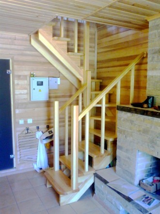 Проектируем, изготавливаем, монтируем лестницы:
- из сосны, ольхи, бука, ясеня,. . фото 10