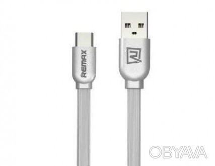 Type-C кабель Remax RC-047a Type-C to USB, 1.00м white