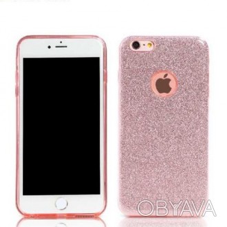 Силиконовый чехол Glitter iPhone 6/6s розовый REMAX 603403