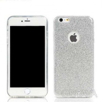 Силиконовый чехол Glitter iPhone 6/6s серебро REMAX 603402