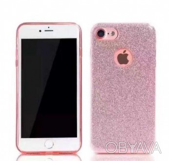 Силиконовый чехол Glitter iPhone 7 Plus розовый Remax 750203