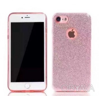 Силиконовый чехол Glitter для iPhone 7 розовый Remax 700203