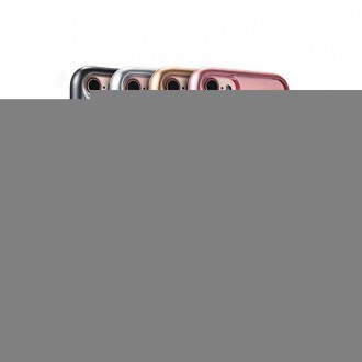 Ударопрочный силиконовый чехол-накладка Remax X-Series для iPhone 7 Plus с Х-обр. . фото 4
