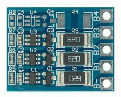 Балансувальна плата для 3-х літієвих акумуляторів 3S модуль 12.6v 
Літієво-іонні. . фото 2