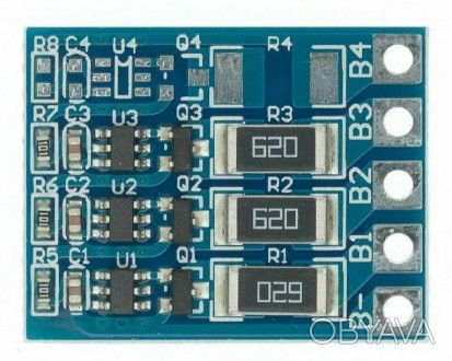 Балансувальна плата для 3-х літієвих акумуляторів 3S модуль 12.6v 
Літієво-іонні. . фото 1