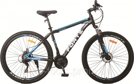 Опис Велосипед Forte Braves МТВ 26"/15" (117821) черно-синий Велосипед Forte Bra. . фото 2