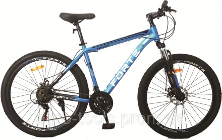 Опис Велосипед Forte Braves МТВ 27,5"/17" (117833) голубой Велосипед Forte Brave. . фото 2