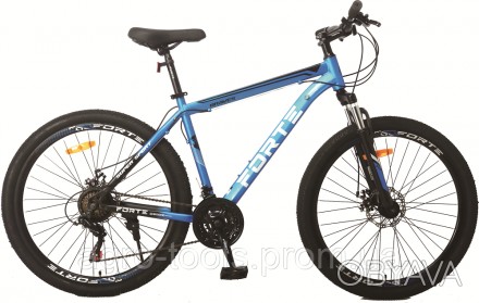 Опис Велосипед Forte Braves МТВ 27,5"/17" (117833) голубой Велосипед Forte Brave. . фото 1