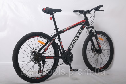 Опис Велосипед Forte Braves MТВ 27,5"/17" (117824) чорно-червоний Велосипед Fort. . фото 7