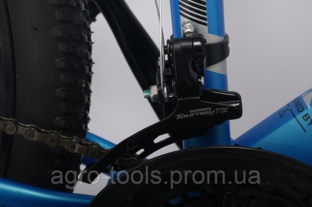 Опис Велосипед Forte Braves МТВ 27,5"/19" (117838) черно-синий Велосипед Forte B. . фото 4