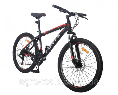 Опис Велосипед Forte Braves МТВ 27,5"/19" (117836) черно-красный Велосипед Forte. . фото 4
