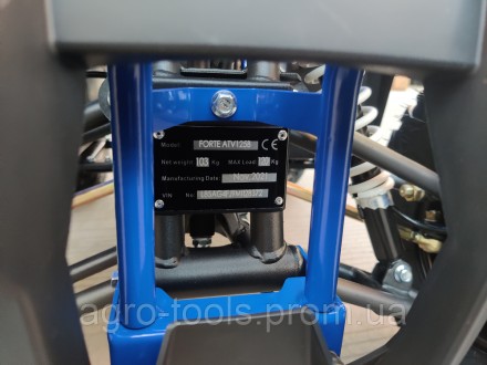 Опис Квадроцикл Forte ATV 125 B синий Описание Квадроцикл Forte ATV 125 B синий
. . фото 7